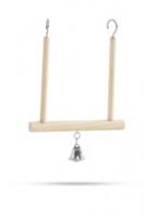 Houten schommel met bel - thumbnail