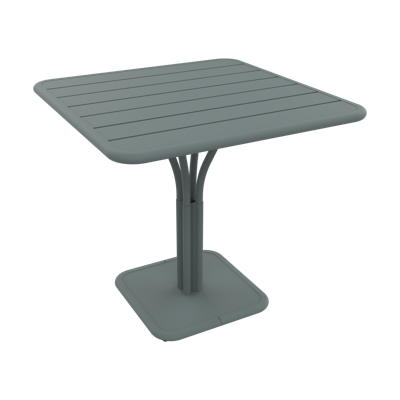 Fermob Luxembourg tuintafel kolom 80x80 cm Storm Grey