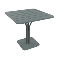 Fermob Luxembourg tuintafel kolom 80x80 cm Storm Grey - thumbnail