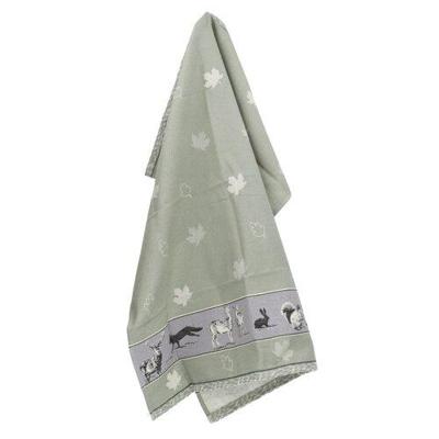 Bunzlau Castle Bunzlau Castle Forest Animals theedoek 65x65 Dark Green