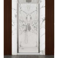 Nisdeur Lacus Giglio Evo 1 Klapdeur 75x200 cm Helder Glas Chroom Lacus - thumbnail