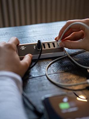 Brennenstuhl brennenstuhl®estilo USB multilader met 1,5m textiel kabel 4x USB lader + 1x USB C - 1508230