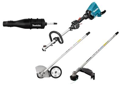 Makita dux60zx9 | 2x18 v combisysteem + bosmaaier-, kantensnijder- en bladblazer opzetstuk | zonder accu's & lader