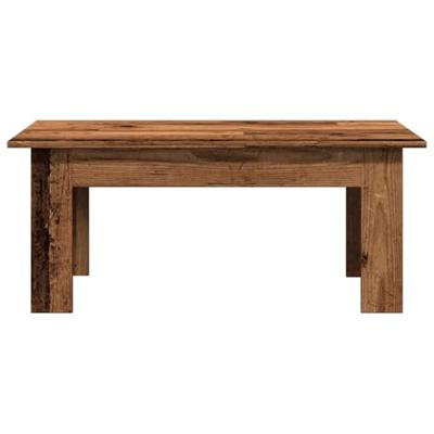 Salontafel 100x60x42 cm bewerkt hout oud houtkleurig