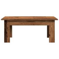 Salontafel 100x60x42 cm bewerkt hout oud houtkleurig - thumbnail