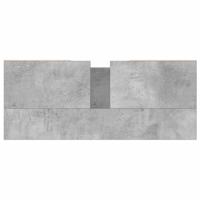 Badkamerkast 80x33x60 cm bewerkt hout betongrijs - thumbnail