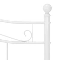 Bedframe metaal wit 140x200 cm - thumbnail