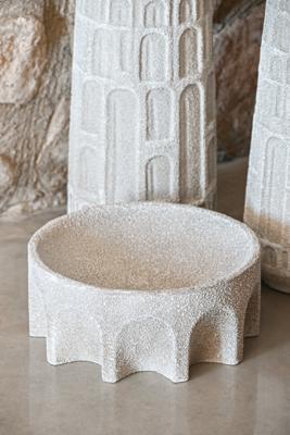 Middenstuk Home ESPRIT Wit Hars 26 x 26 x 11 cm