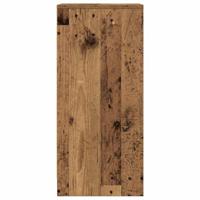 Dressoir 29,5x34x76 cm bewerkt hout oud houtkleurig - thumbnail