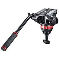 Manfrotto MVH502A, 546GB-1 professioneel vloeibaar videosysteem met aluminium statief en grondverspreider (zwart) - thumbnail