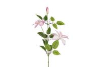 Decostar zijdebloem Clematis 85 cm roze - thumbnail