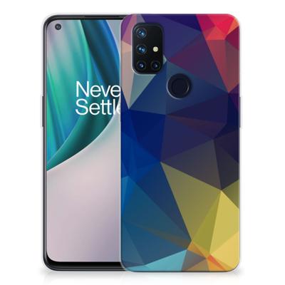 OnePlus Nord N10 5G | TPU Hoesje | Polygon Dark