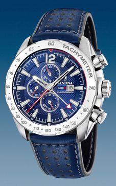 Horlogeband Festina F20440-2 Leder Blauw 25mm Horlogeband Festina F20440-2 Leder Blauw 25mm