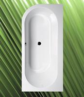 Ligbad Polysan Astra Inbouw 165x80x48 cm Asymmetrisch Rechts Wit - thumbnail