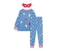 Pyjama verkleedkostuum superheld/superheldin unisex PETIT BATEAU blauw - thumbnail