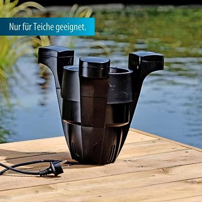 Aquaforte Drijvende Skimmer met Pomp - 4000 l/u Energiezuinig voor Heldere Vijvers - thumbnail