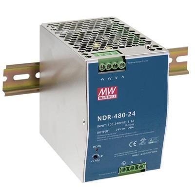 MEAN WELL NDR-480-48 DIN-rail netvoeding 48 V 10 A 480 W Aantal uitgangen:1 x Inhoud 1 stuk(s)