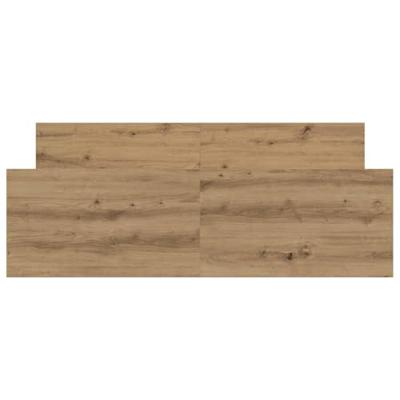 Bedframe zonder matras spaanplaat artisanaal eikenkleurig