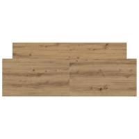 Bedframe zonder matras spaanplaat artisanaal eikenkleurig - thumbnail