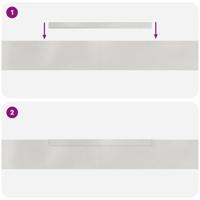 Tuin Grasperkafwerking 4 pcs Zilver 450 x 10 cm Roestvrij staal - thumbnail