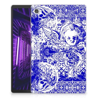Tablet BackCover Lenovo Tab M10 Plus Angel Skull Blauw Tablet BackCover Lenovo Tab M10 Plus Angel Skull Blauw