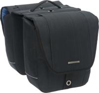 dubbele fietstas Avero afneembaar zwart - thumbnail