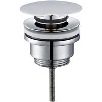 Wiesbaden Caral Chroom Afvoerplug 5/4" voor Wastafels - Draaiwaste - thumbnail
