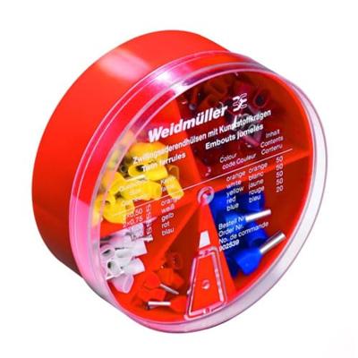 Weidmüller 9025390000 Assortiment dubbele adereindhulzen 0.5 mm², 0.75 mm², 1 mm², 1.5 mm², 2.5 mm² Deels geïsoleerd Oranje, Wit, Geel, Rood, Blauw 220 stuk(s) Weidmüller 9025390000 Assortiment dubbele adereindhulzen 0.5 mm², 0.75 mm², 1 mm², 1.5 mm², 2.5 mm² Deels geïsoleerd Oranje, Wit, Geel, Rood, Blauw 220 stuk(s)