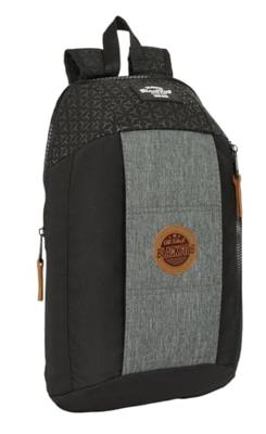 Casual Rugtas BlackFit8 Old school Zwart Grijs 22 x 39 x 10 cm Casual Rugtas BlackFit8 Old school Zwart Grijs 22 x 39 x 10 cm