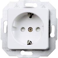 Kopp 112613086 Wandcontactdoos met randaarde Inzetstuk Europa Arctisch-wit, Mat 1 stuk(s) - thumbnail