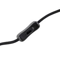 QAZQA Klassieke tafellamp zwart met zwarte kap 32 cm - Simplo - thumbnail