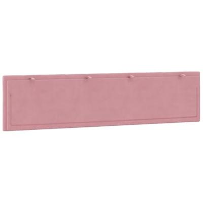 Hoofdbordkussen 200 cm fluweel roze
