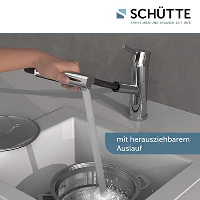 Keukenmengkraan Schutte Unicorn Draaibare En Uittrekbare Uitloop Chroom Schütte