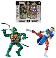 Teenage Mutant Ninja Turtles & Street Fighter Action Figure Double Pack - Michelangelo & Chun-Li - thumbnail
