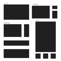 The Crafter's Workshop • template 30x30cm basic rectangles - thumbnail
