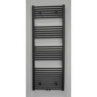 Sanicare design radiator midden aansluiting recht 160 x 60 cm. mat zwart - thumbnail