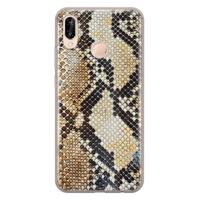 Huawei P20 Lite siliconen hoesje - Golden snake - thumbnail