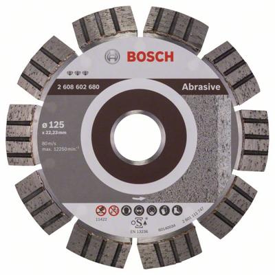 Bosch Accessories 2608602680 Bosch Power Tools Diamanten doorslijpschijf Diameter 125 mm 1 stuk(s) Bosch Accessories 2608602680 Bosch Power Tools Diamanten doorslijpschijf Diameter 125 mm 1 stuk(s)