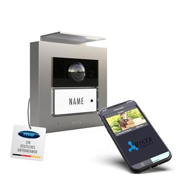 m-e modern-electronics VS-21 S Vistasmart Buitenunit voor Video-deurintercom LAN, WiFi Zilver m-e modern-electronics VS-21 S Vistasmart Buitenunit voor Video-deurintercom LAN, WiFi Zilver