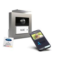 m-e modern-electronics VS-21 S Vistasmart Buitenunit voor Video-deurintercom LAN, WiFi Zilver - thumbnail