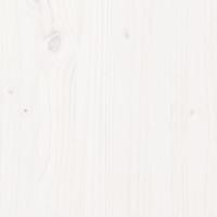 Bedframe massief hout wit 150x200 cm - thumbnail