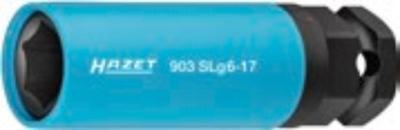 HAZET Krachtdopsleutelset 903SLG6/5 · 1/2 inch (12,5 mm) vierkant hol, 24 mm buitenzeskant · Buiten-zeskant-tractieprofiel · 5-delig · 17 · 19