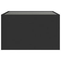 Salontafel met Infinity LED 50x50x30 cm zwart - thumbnail