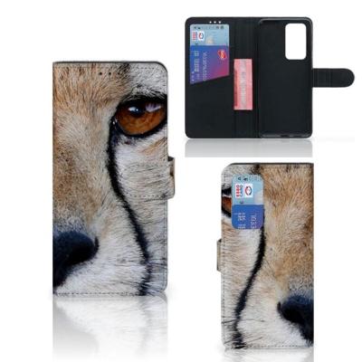 Huawei P40 Pro | Telefoonhoesje | Met pasjeshouder | Cheetah