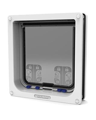 Cat Mate kattenluik groot met vierwegsluiting 50mm wit Cat Mate kattenluik groot met vierwegsluiting 50mm wit