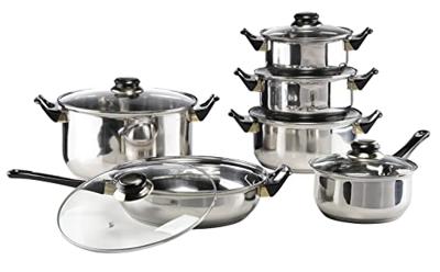 HI 12-delige Kookset roestvrij staal