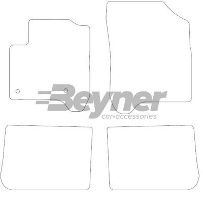 Velours Automatten passend voor Citroen C3 Picasso 2009- 4-de HL1091384