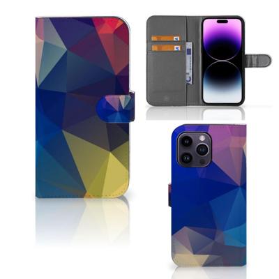 iPhone 15 Pro Max | Book Case | Polygon Dark