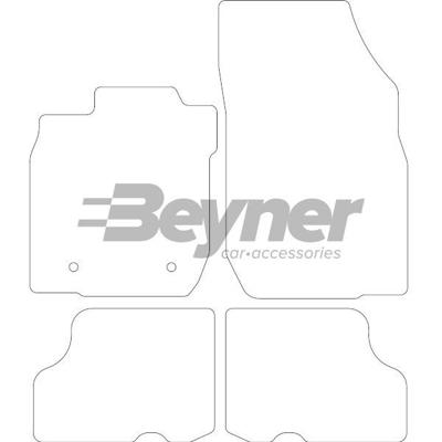 Velours Automatten passend voor Dacia Sandero 2008-2012 4-del HL1673334
