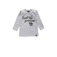 Babystyling baby longsleeve met biologisch katoen grijs - thumbnail